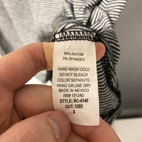 Rolla Coster Black & White Striped Midi Dress - Picture 4 of 4